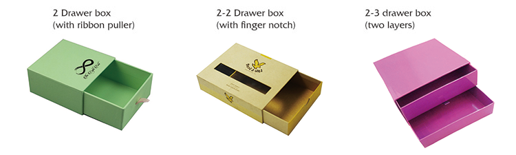 drawer box in 3 models